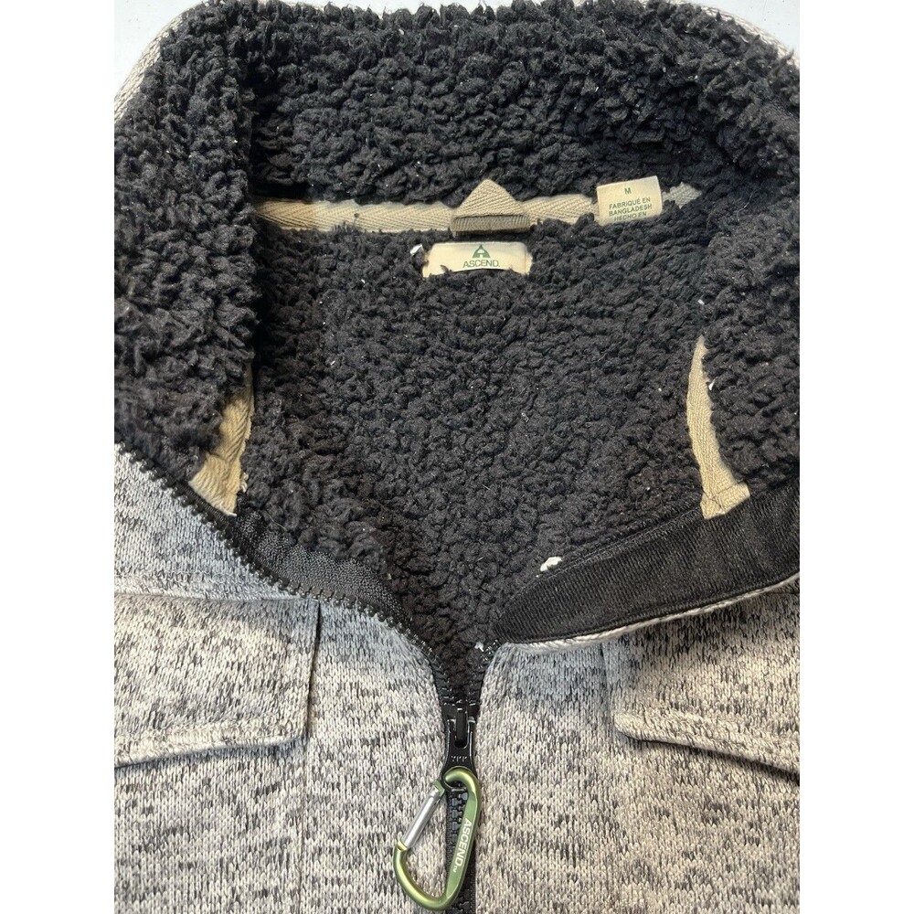 Ascend Sherpa Lined Women's Sweater Jacket Size - M - Picture 2 of 5